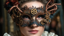 Le Masque Vénitien Steampunk : Alliance de l'Élégance Vénitienne et du Rétro-Futurisme