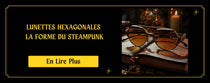 Lunette Hexagonale La forme du Steampunk