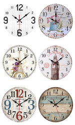 Horloge Murale Vintage Européenne 30 cm - Vignette | Steampunk Store
