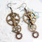 Steampunk earrings<br> Tempus Fugit