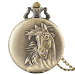 Montre à gousset cheval vintage en bronze — Stallion - Vignette | Steampunk Store