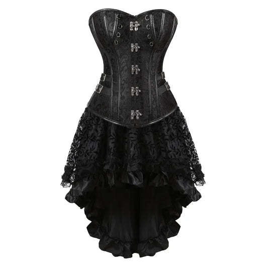 Robe Noir Corset - Corsaire Goth