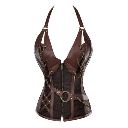 Corset Bustier Cuir Femme - Hester Shaw