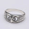 Silver Owl Ring - Steampunk Style