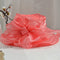 Belle Époque-hoed Dames Organza – Brede Rand Bruiloft Cocktail