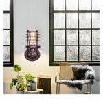 Industrial Steampunk Wall Sconce in Wrought Iron - The Loft Glow - Vignette | Steampunk Store