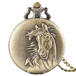 Montre à gousset cheval vintage en bronze — Stallion - Vignette | Steampunk Store