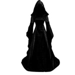 Long Hooded Dress - Gothic Style - Vignette | Steampunk Store