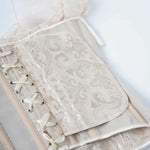 Beige Bardot Corset with Ruffles - Vignette | Steampunk Store