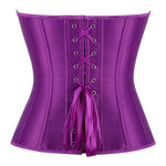 Damen-Korsett aus einfarbigem Satin – 5 Farben - Vignette | Steampunk Store