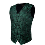 Gilet Jacquard Vert Émeraude Homme - Vignette | Steampunk Store