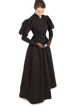 Victorian Mourning Dress 1880 - Gothic Elegance - Vignette | Steampunk Store