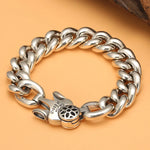 Bracelet Cubain Fleur de Cerisier en Argent S925 - Vignette | Steampunk Store