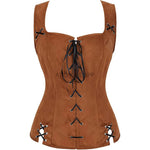 Vintage Suède Korset — Vrouw van weleer - Vignette | Steampunk Store