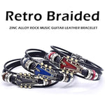Bracelet Guitare Punk Rock en Similicuir - Vignette | Steampunk Store