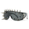 Gafas de vapor punk<br> Púa plateada