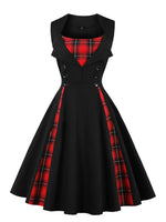 Black and Red Dress for Women - Victorian Elegance - Vignette | Steampunk Store