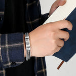 Bracelet Lion Tressé Homme en Argent S925 - Vignette | Steampunk Store