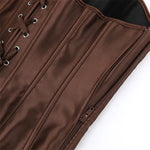 Damen-Korsett aus einfarbigem Satin – 5 Farben - Vignette | Steampunk Store