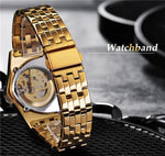 Montre Squelette Triangulaire Homme Bracelet Acier - Vignette | Steampunk Store