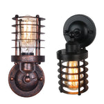 Industrial Steampunk Wall Sconce in Wrought Iron - The Loft Glow - Vignette | Steampunk Store