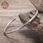 Bracelet Plume Homme Réglable en Argent S925 - Vignette | Steampunk Store