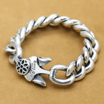 Bracelet Cubain Fleur de Cerisier en Argent S925 - Vignette | Steampunk Store