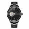 Reloj Automático para Hombre de Corazón Abierto y Acero — Negro integral