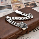 Bracelet Lion Vintage Homme en Argent S925 - Vignette | Steampunk Store