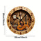 Horloge Guitare Acoustique Vintage en Bois - détail de la finition 7