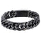 Black Men's Bracelet - Dark Steel
