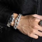Bracelet Mantra Porte-Bonheur en Argent S925 - Vignette | Steampunk Store