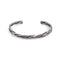 Bracelet Viking Torsadé - Jonc Acier Homme - porté au poignet 12
