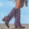 Bottes Femme Western - — pampilles suède, esprit Far West