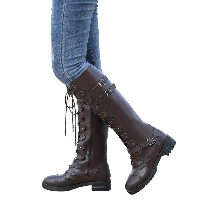 Botte steampunk femme pas shops cher