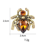 Steampunk brooch Amber Spider - Vignette | Steampunk Store