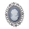 Silver Cameo Brooch