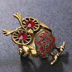 Owl Brooch - Little Mechanical Piece - Vignette | Steampunk Store