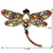 Dragonfly Brooch for Women - Clear Crystal