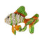Colorful Steampunk Fish Brooch