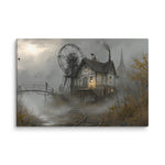 Tableau Paysage Steampunk - Village Perdu - Vignette | Steampunk Store