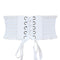 White Steampunk Waist Cincher Belt