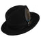 Black Fedora Hat for Women
