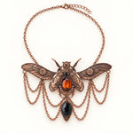 Winged Insect Chain Necklace - Elytra - Vignette | Steampunk Store