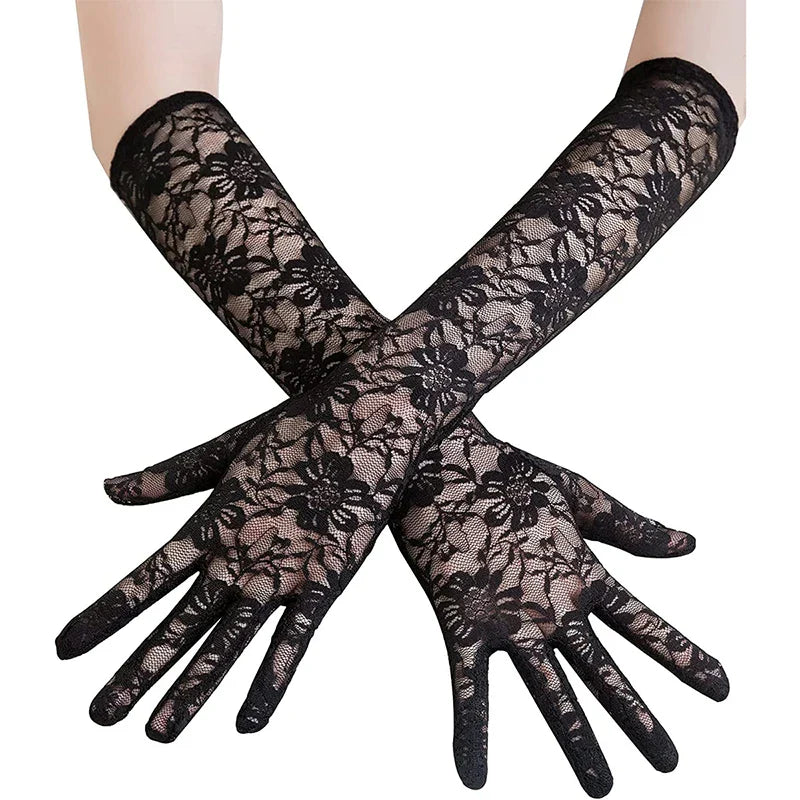 steampunk handschuhe Damen Gotisch Handschuhe - Schwarz Lady