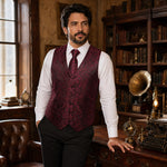 Rood Steampunk Vest Heren - Jekyll & Hyde - Vignette | Steampunk Store