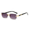 Moriarty Rimless Rectangular Sunglasses