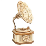 DIY Wooden Gramophone Model - Vignette | Steampunk Store