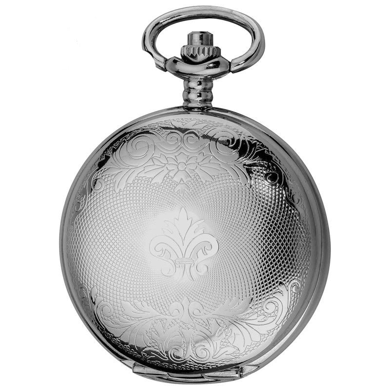 Montre Gousset Homme Rétro JewelryWe - Style Steampunk Vintage à Quartz - Collier Montre Fantaisie - Cadeau Déguisement Ou Quotidien - 6