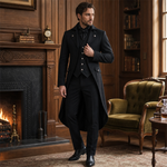 Vitoriano Frock Casaco Jaqueta para Masculino - Steampunk Redingote - Vignette | Steampunk Store